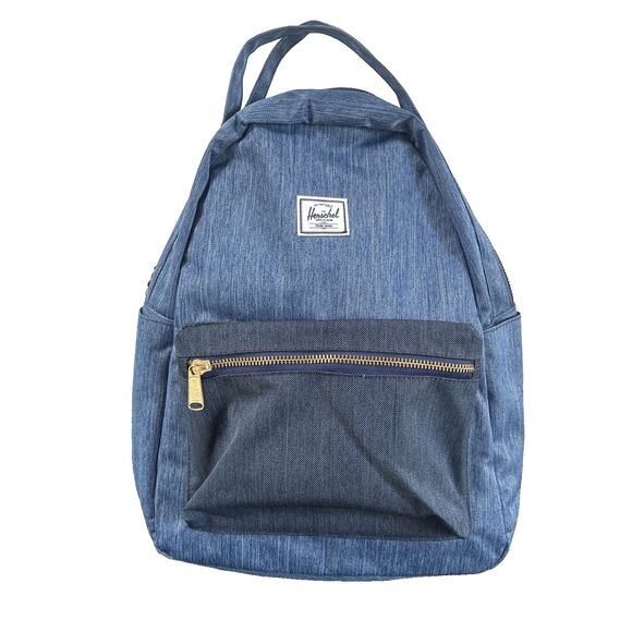 Herschel Supply Co. Nova Mid Volume Denim/Indigo Denim Blue Backpack NEW